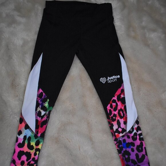 Girls Leggings Animal Print Stretch Size XS 5/6 - Picture 1 of 7